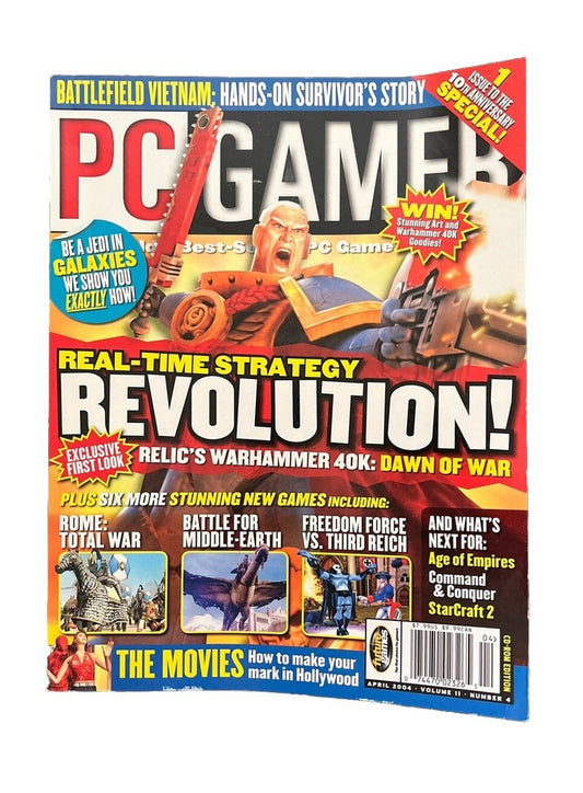 Classic PC Gamer Computer Video Game Strategy Magazine #122 Revolution!