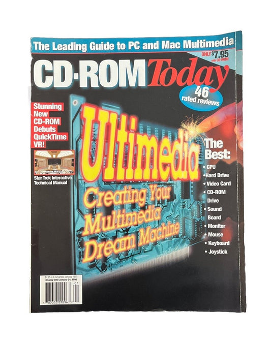 CD-ROM Today Vintage Computer IT Game Magazine Vol.3 No.1 Ultimedia