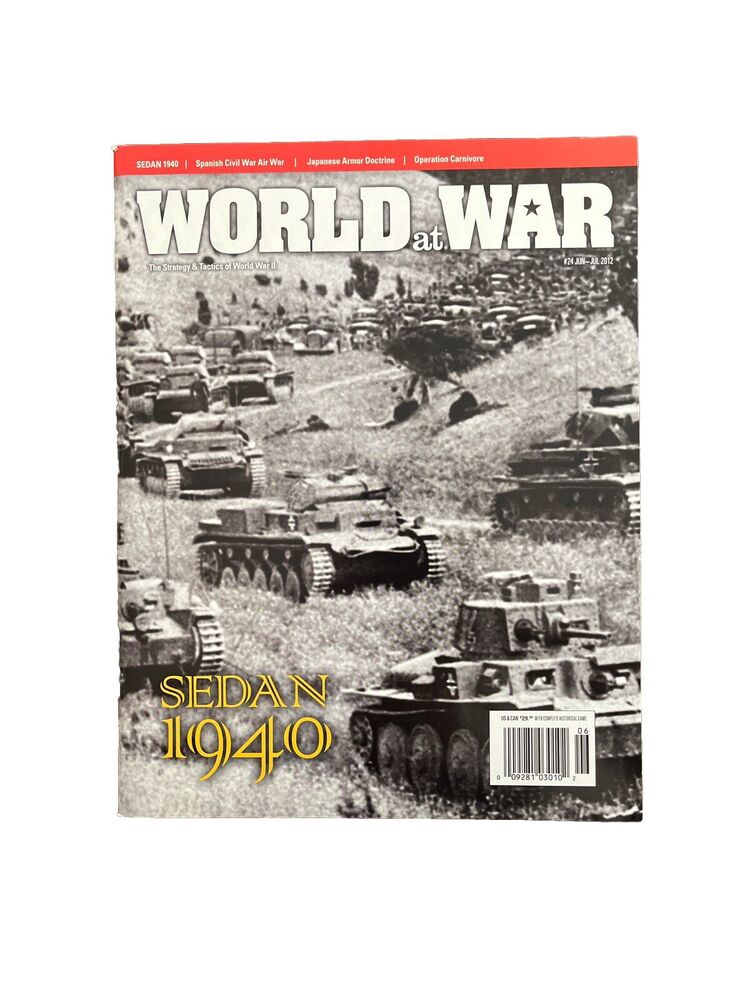 World at War Military History Magazine #24 With Complete War Game - Sedan 1940