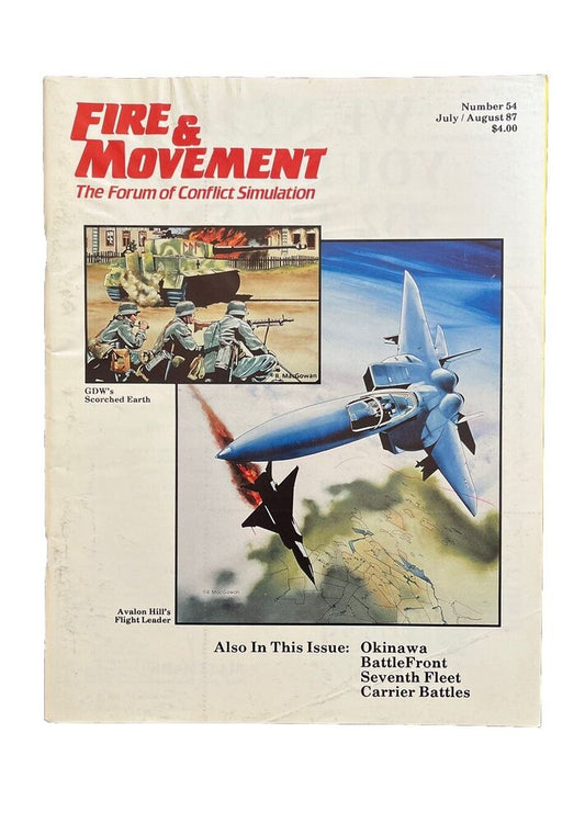 Decision Game Vintage Fire & Movement Magazine #54 1987 - GDW’s Scorched Earth