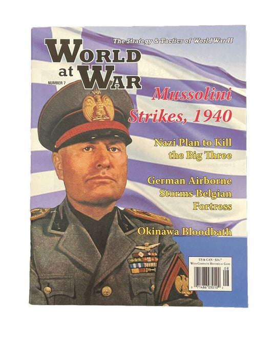 World At War Mag #7 And Military History Board Game - Mussolini Strikes 1940