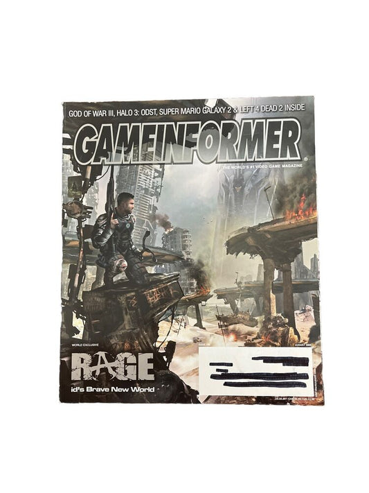 August 2009 Game Informer #196 Video Game Magazine Rage id's Brave New World