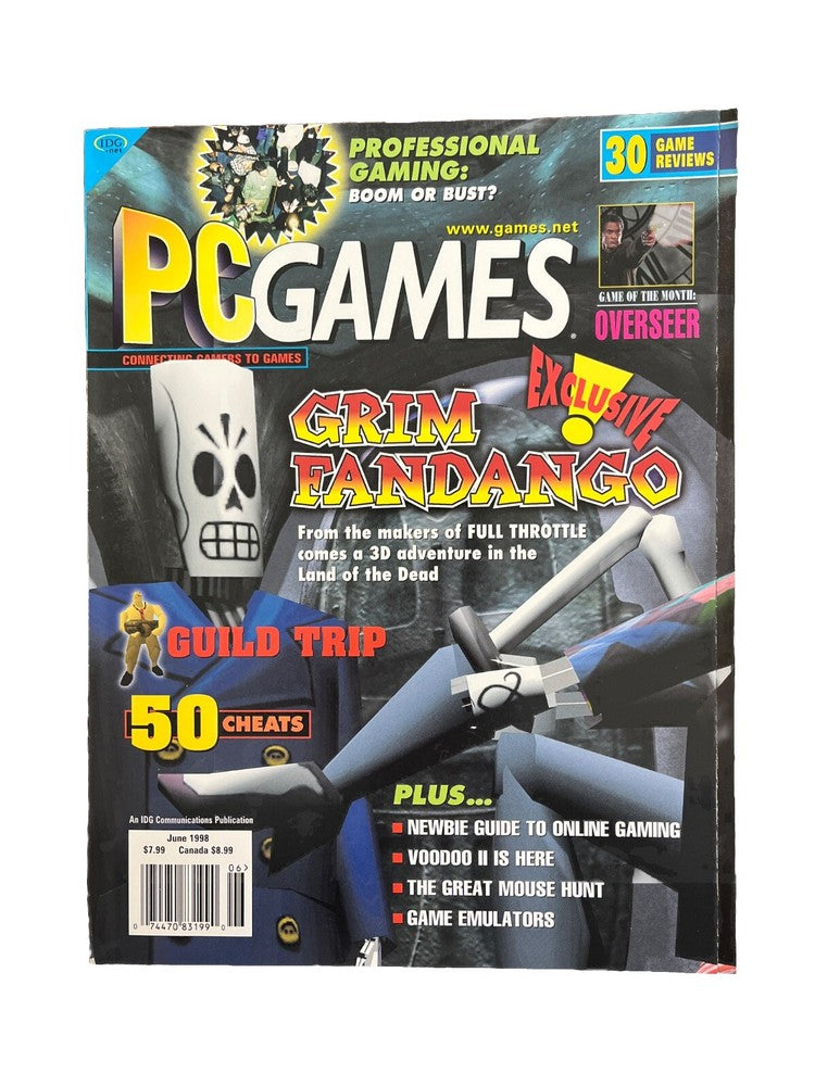 Vintage Collectable PC Games Magazine Vol.5 No.5 1998 Grim Fandango