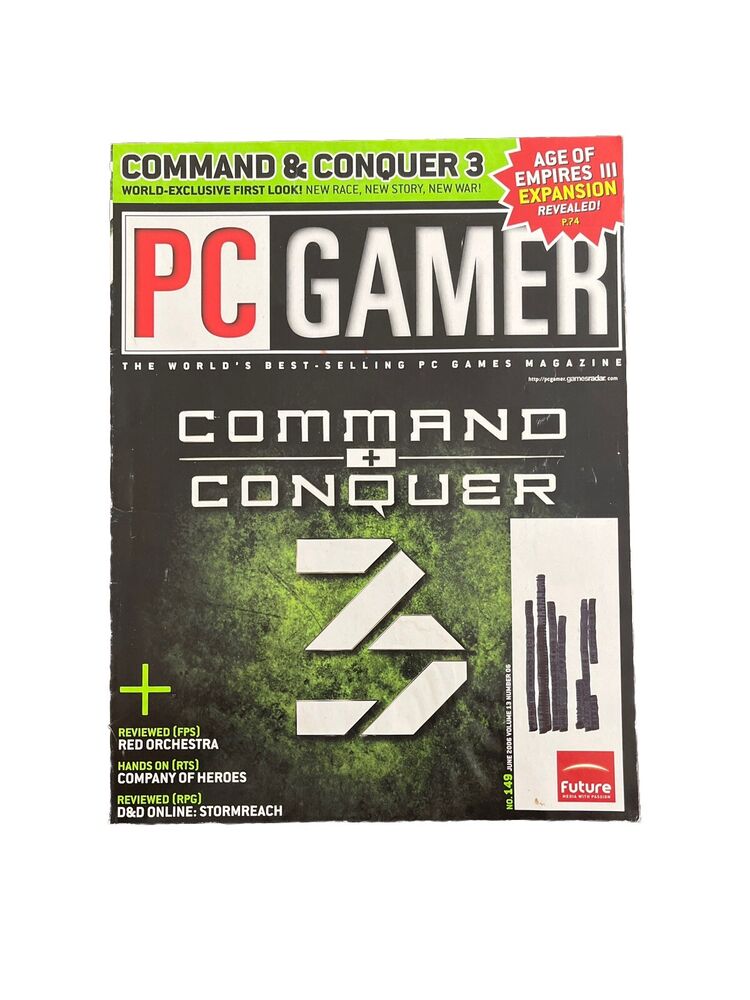 JUNE 2006 PC GAMER #149 video game magazine - COMMAND AND CONQUER3 And Demo Disc