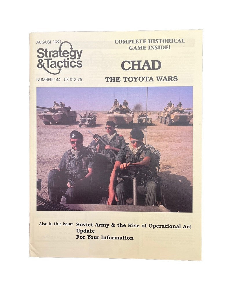Classic Strategy & Tactics Tabletop Wargame Magazine #144 Chad -The Toyota Wars