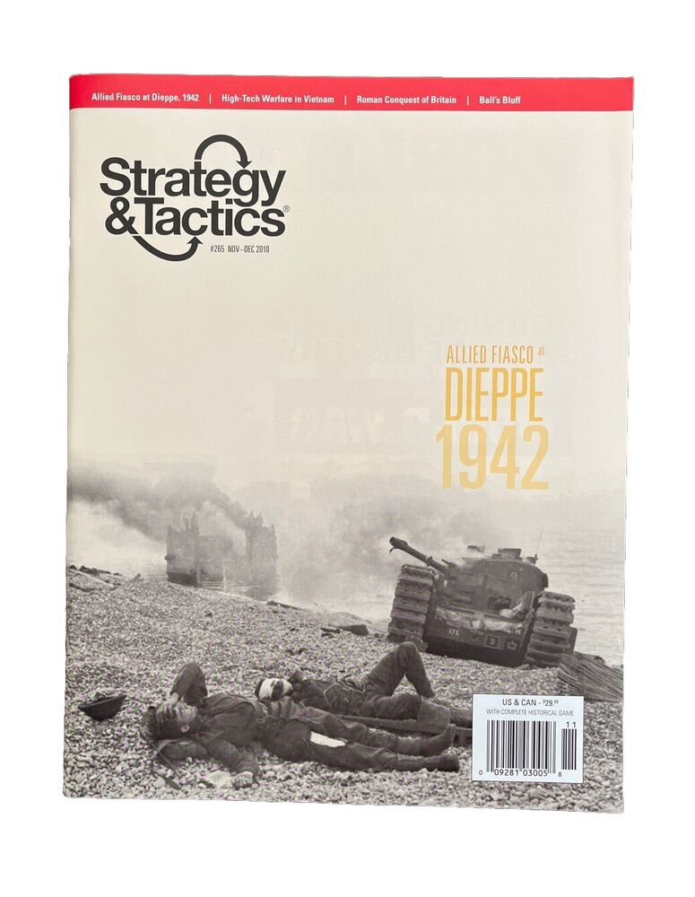 Strategy & Tactics Mag #265 N History Wargame - Allied Fiasco At Dieppe 1942