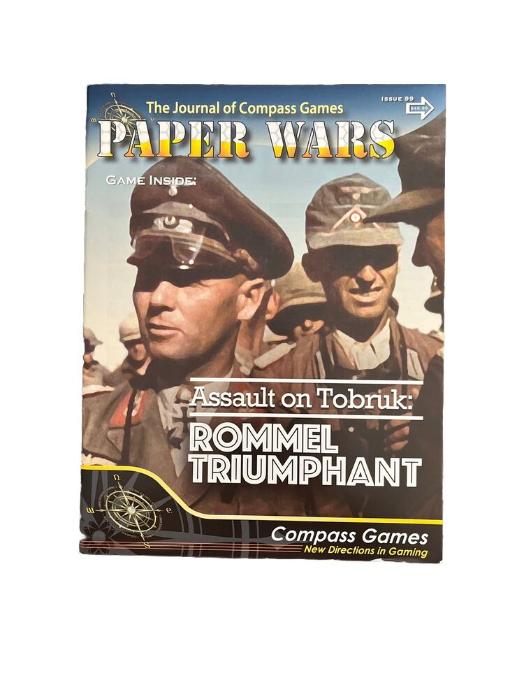 Paper Wars Magazine With Complete Game #99 Assault on Tobruk: Rommel Triumphant