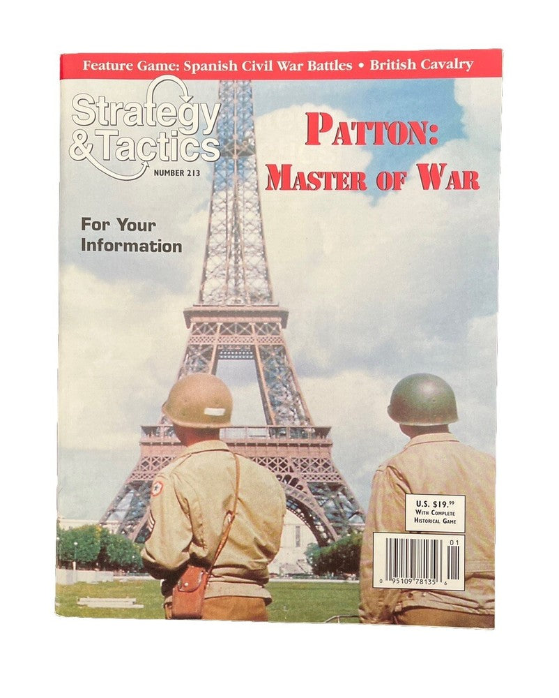 Classic Strategy & Tactics Tabletop Wargame Magazine #213 Patton: Master Of War
