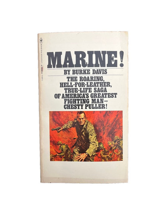 Marine! by Burke Davis Vintage Military History Story Book Chesty Puller
