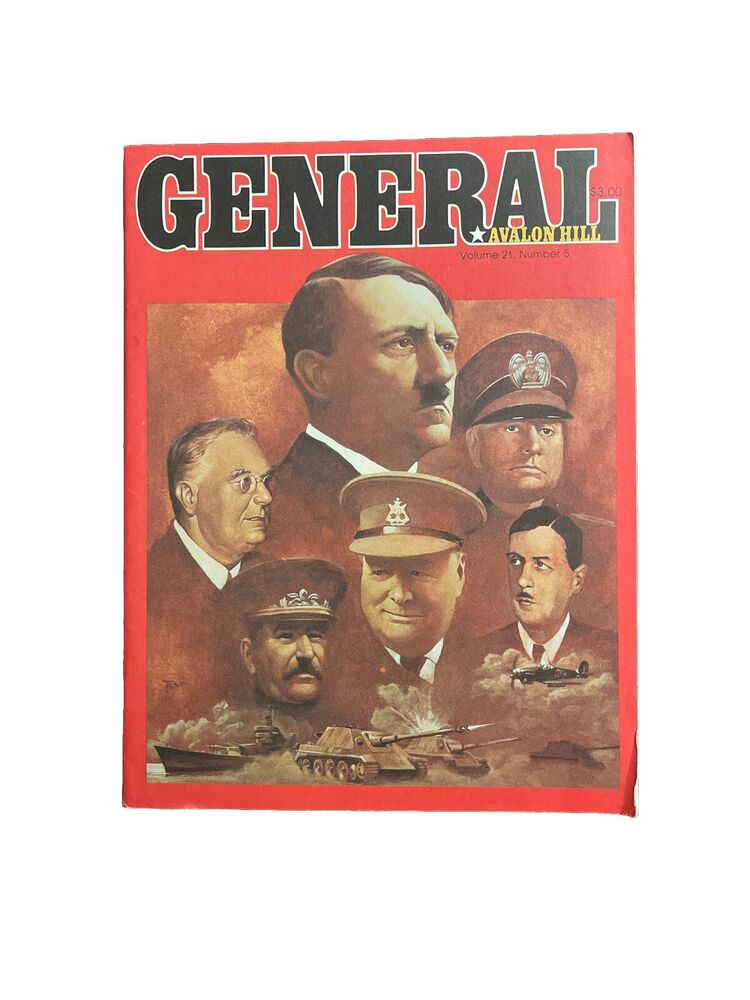 Avalon Hill General Antique Tabletop Gaming Magazine Vol.21 No.5 Hitler's War