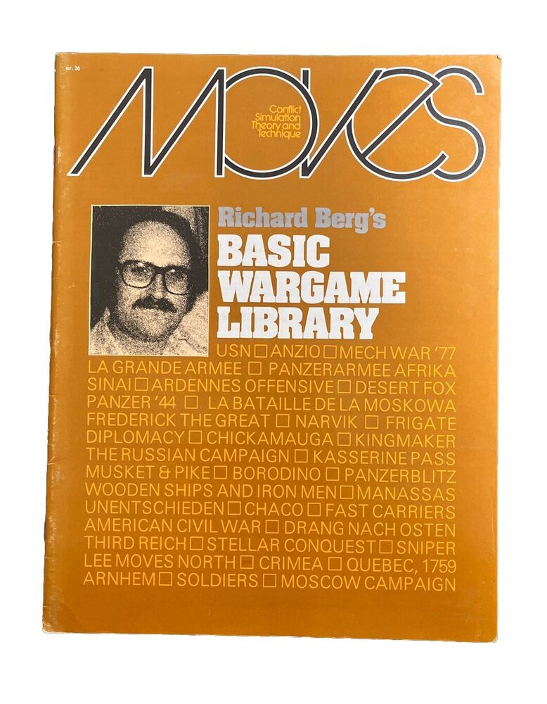 SPI Moves Magazine #26 Basic Wargame Library Tabletop PRG Wargame Magazine