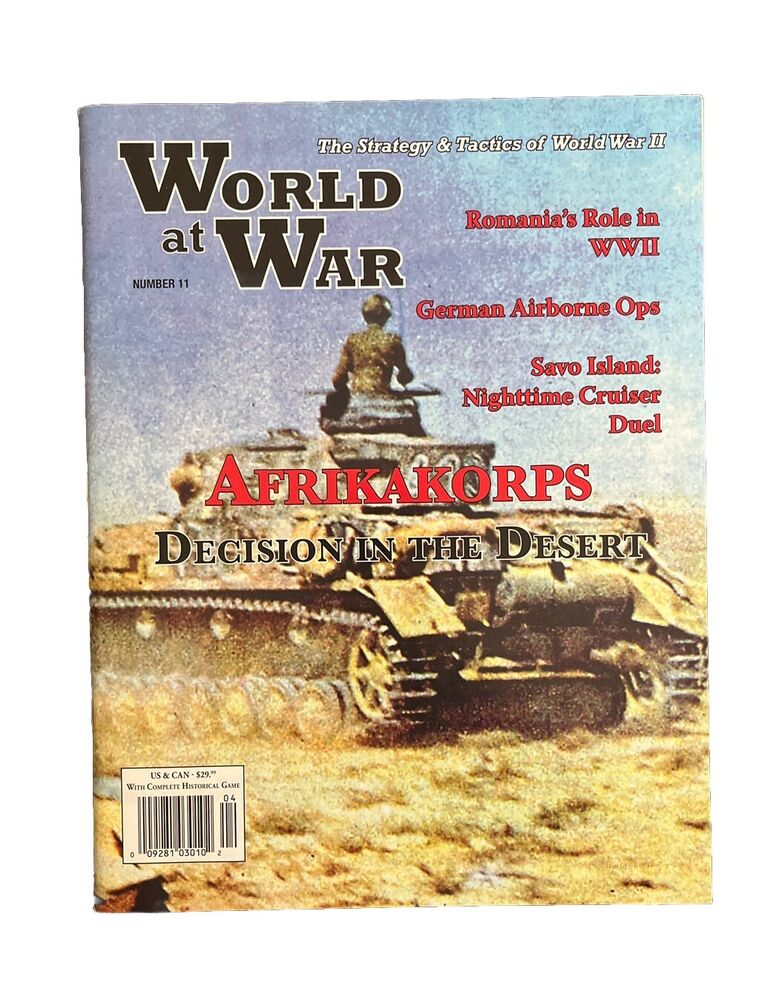 World At War Magazine #11 With Board Game - Afrikakorps Decision In The Desert