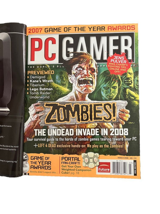 PC Gamer Video Game Magazine March 2008 # 172 Volume 15 Number 03 - ZOMBIES