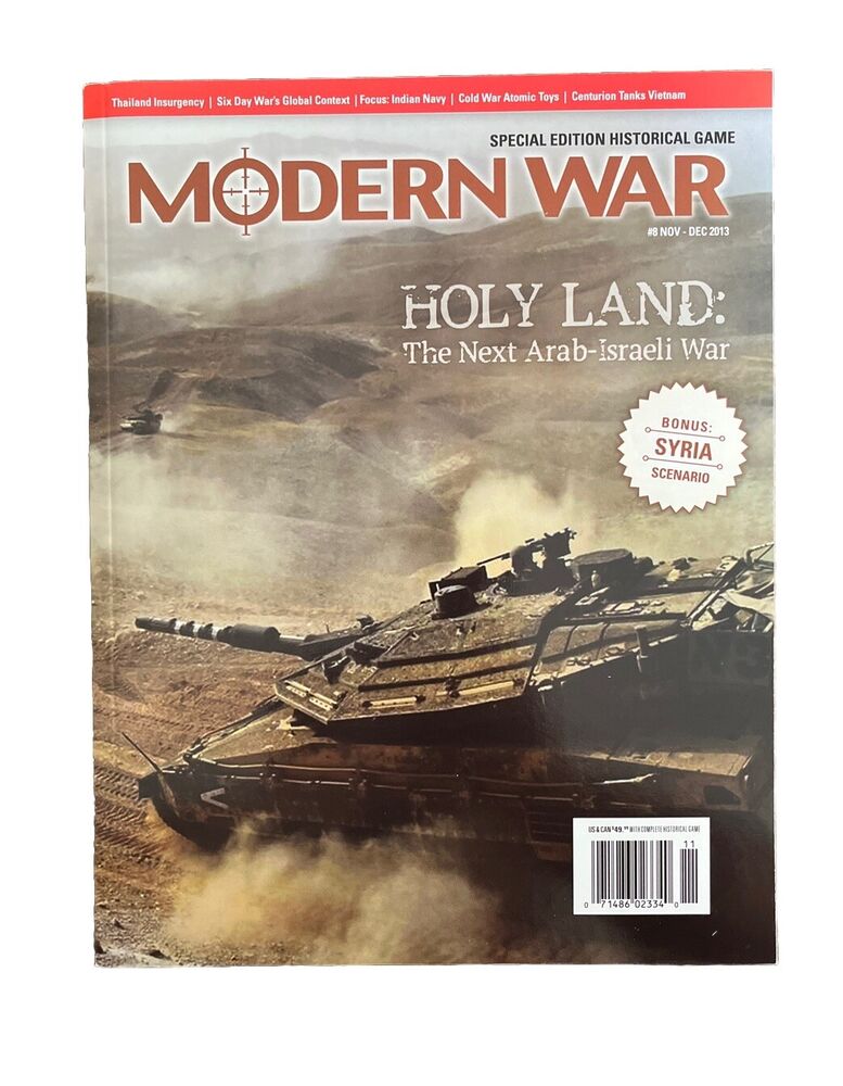 Modern War Magazine #8 With History Wargame Holy Land: The Next Arab-Israeli War