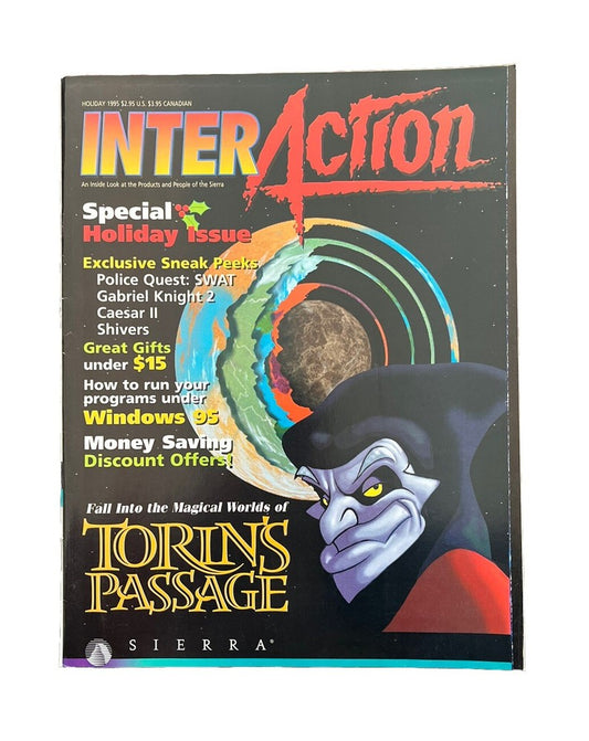 Vintage InterAction Computer Games Magazine Holiday 1995 Torin’s Passage