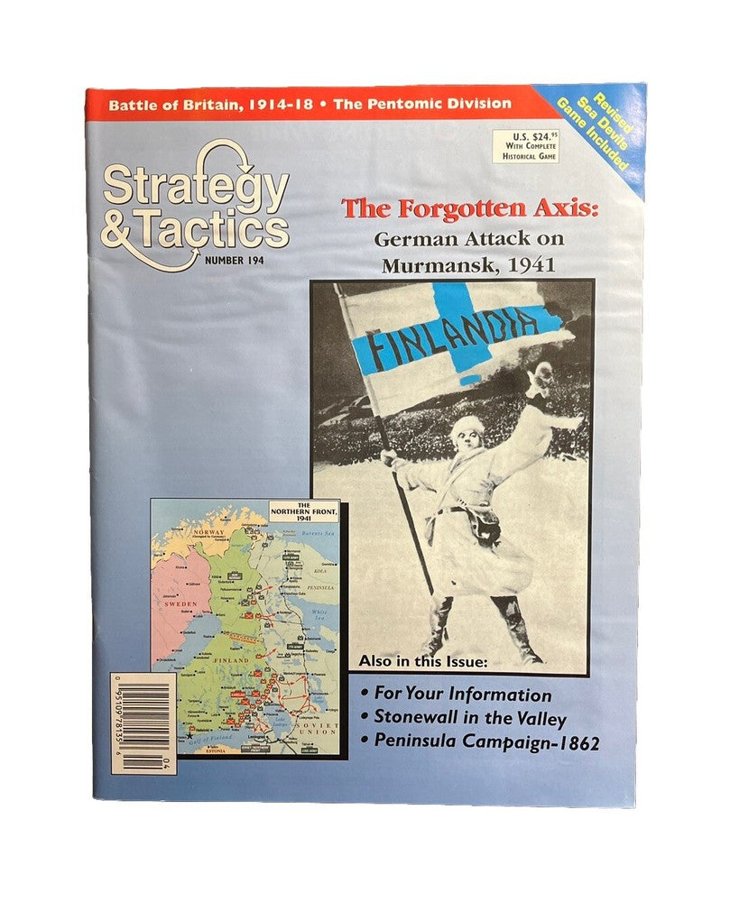 Strategy & Tactics Wargame Magazine #194 German Attack On Murmansk 1941