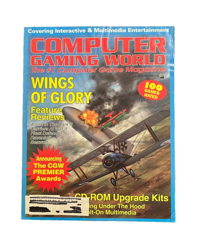 Computer Gaming World Strategy Magazine #119 June 1994 Wings Of Glory