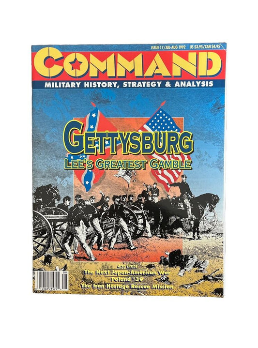 XTR Vintage Collectable Command Wargame Magazine #17 Jul-Aug 1992 - Gettysburg