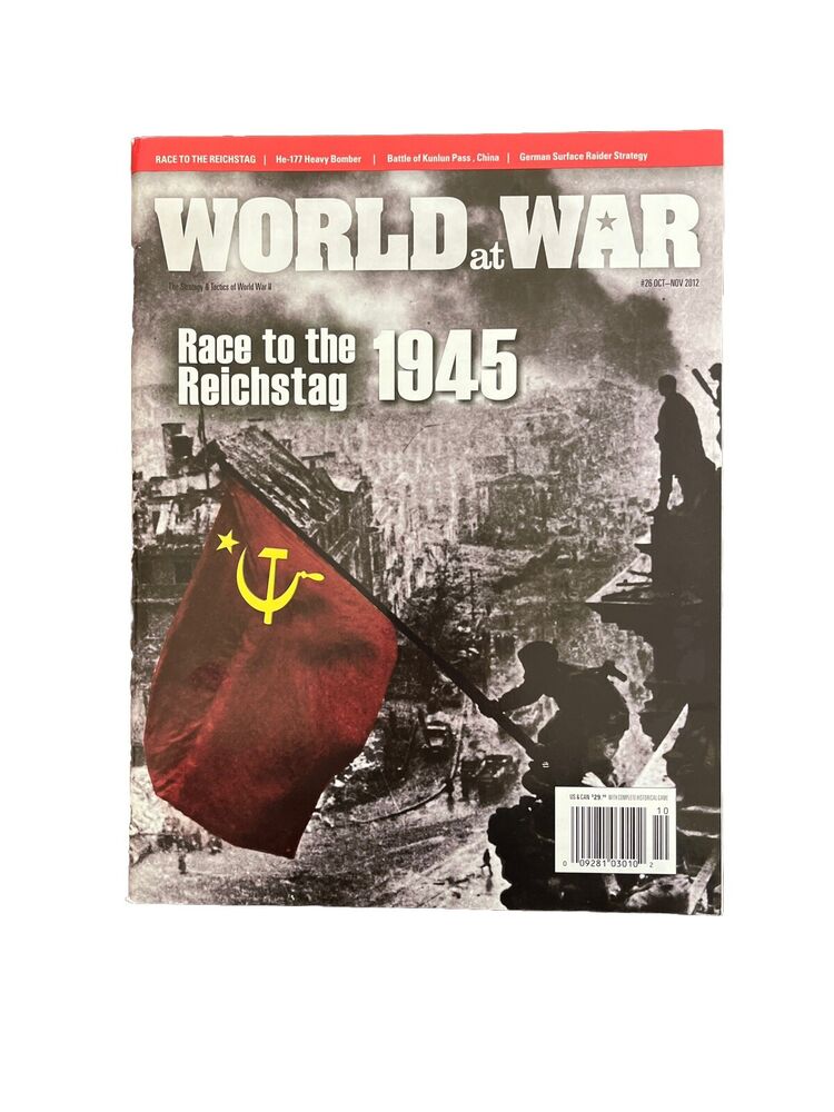 World at War Magazine #26 with Historical Board Game -Race to the Reichstag 1945