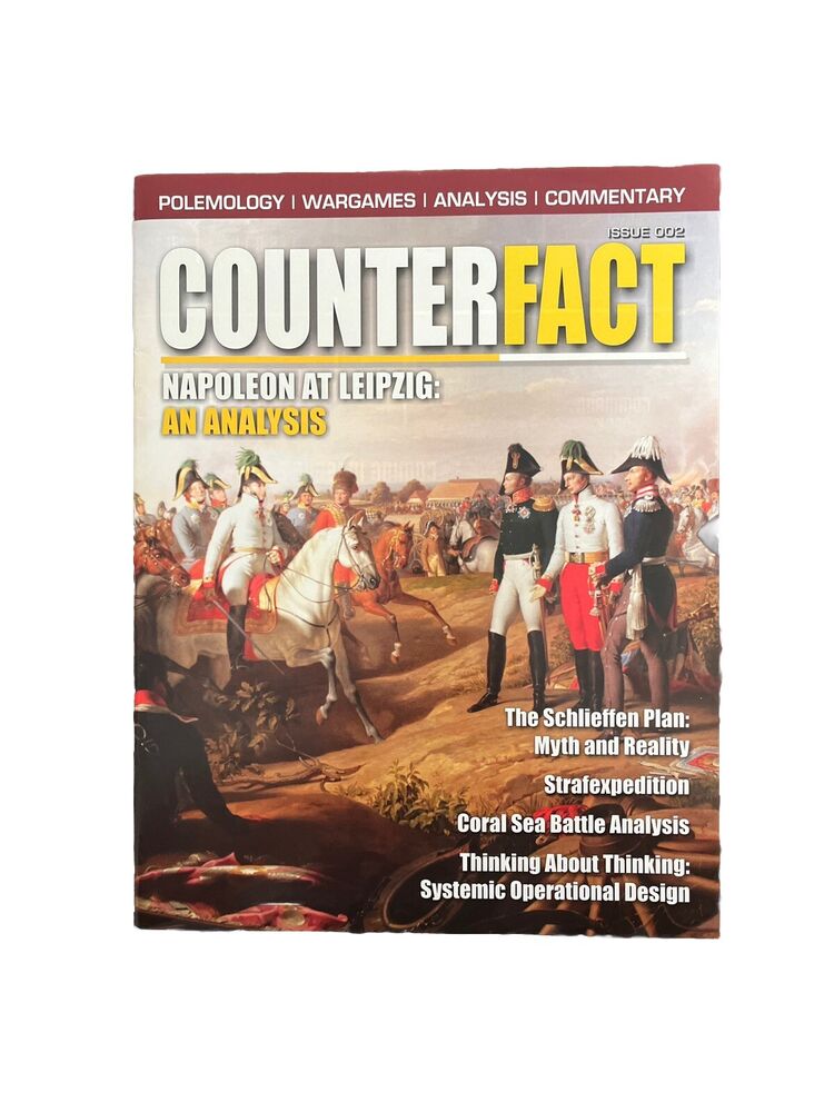 CounterFact Magazine With Complete War Game #2 Napoleon At Leipzig: An Analysis