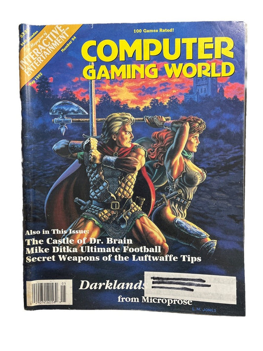 Computer Gaming World Strategy Magazine #94 May 1992 Darklands From Microprose