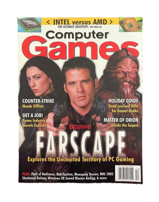 Vintage Collectable Computer Games Magazine #133 December 2001 - Farscape