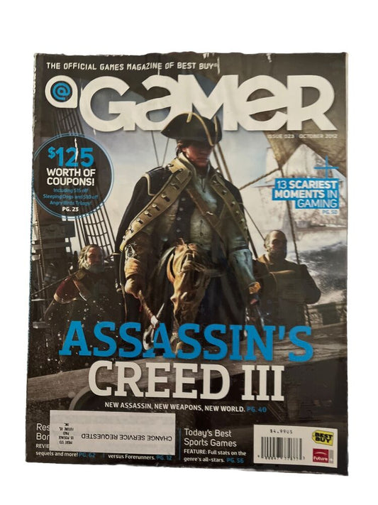 Best Buy Gamer Vintage PC Game Magazine October 2012 #023 Assassin’s Creed III