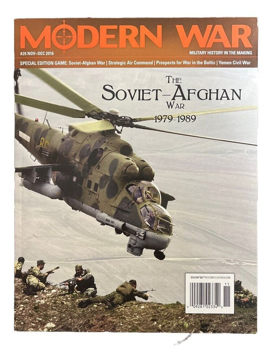 Vintage Strategy Wargame Modern War Magazine #26 The Soviet-Afghan War 1979-1989