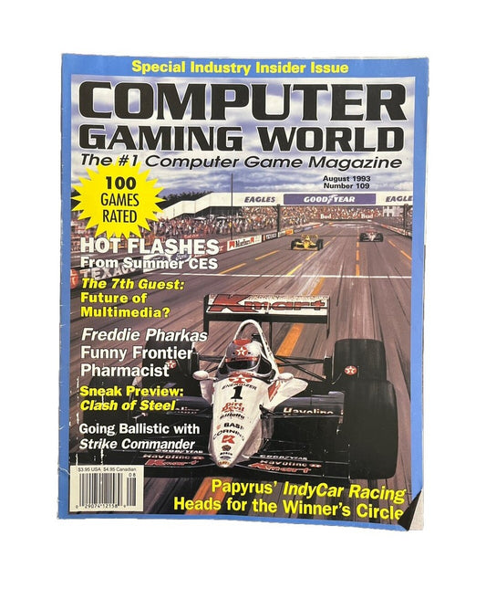 Classic Vintage Computer Gaming World Magazine #109 Papyrus’ IndyCar Racing