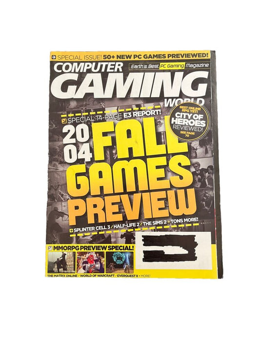 Computer Gaming World Vintage Magazine August 2004 #241 2004 Fall Games Preview