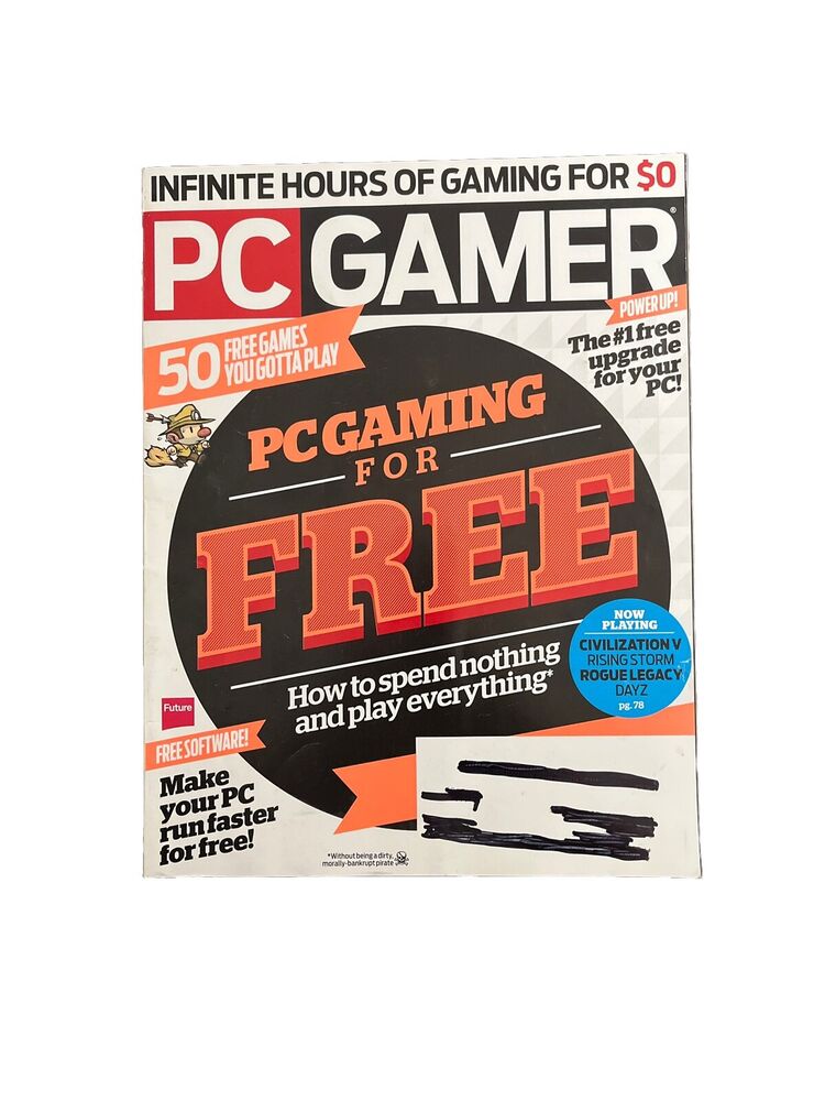 OCTOBER 2013 PC GAMER Vintage video game magazine - PC GAMING FOR FREE #244