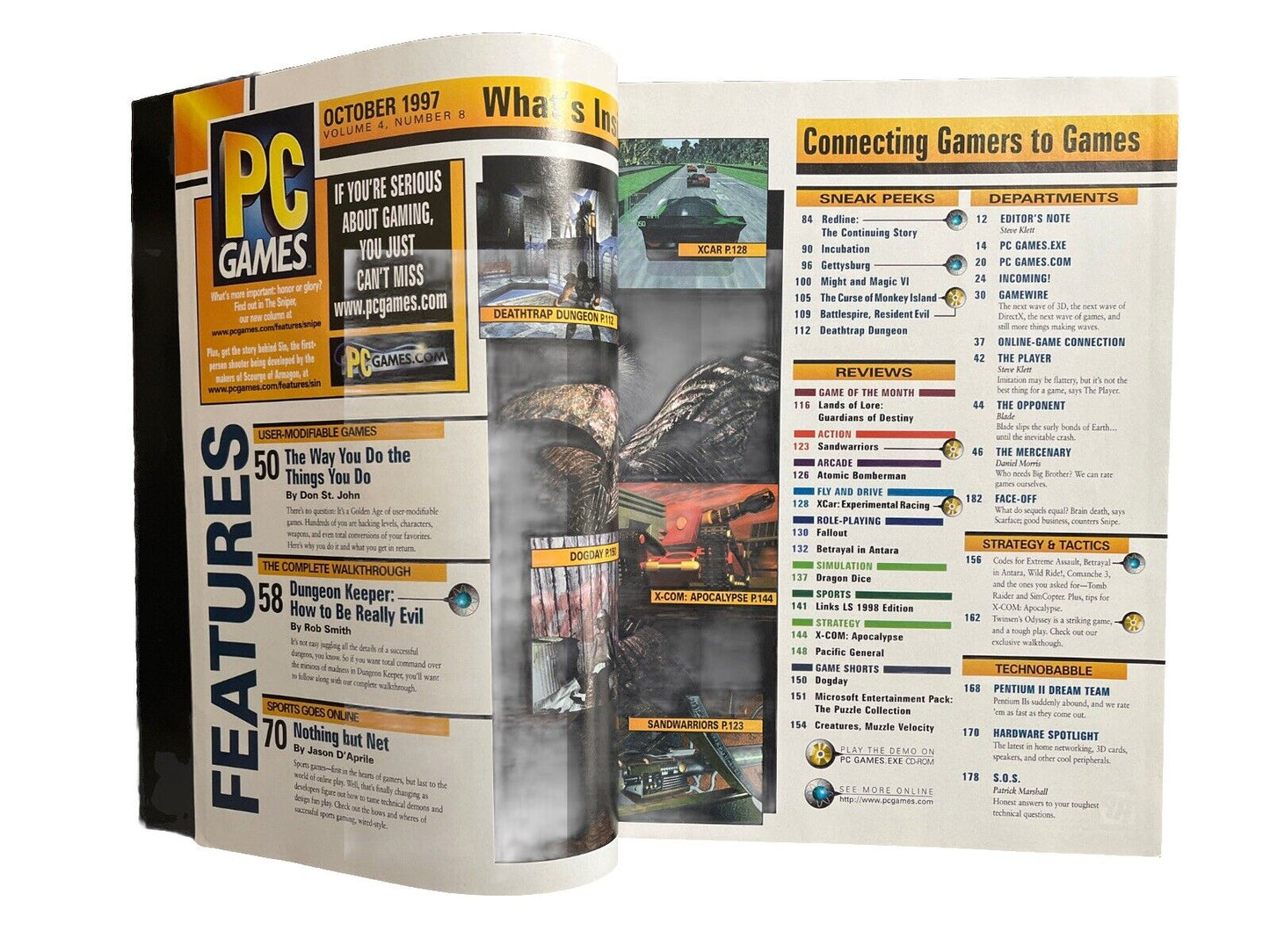 PC Games Computer Game Magazine Vol.4 No.8 Lands Of Lore Guardians Of Destiny