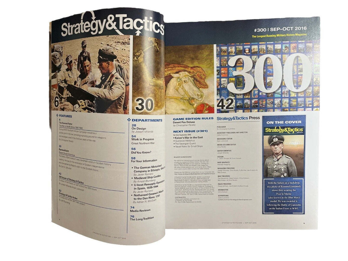 Strategy & Tactics Board Game Magazine #300 Sep-Oct 2016 - The Rommel Factor