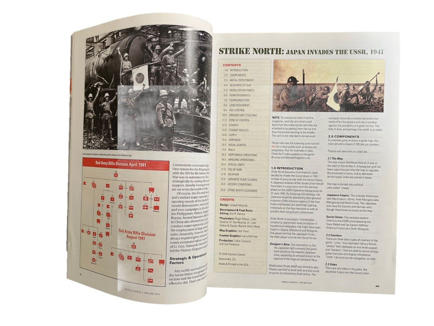 World at War Magazine #35 With Historical Military Board Game - Strike North