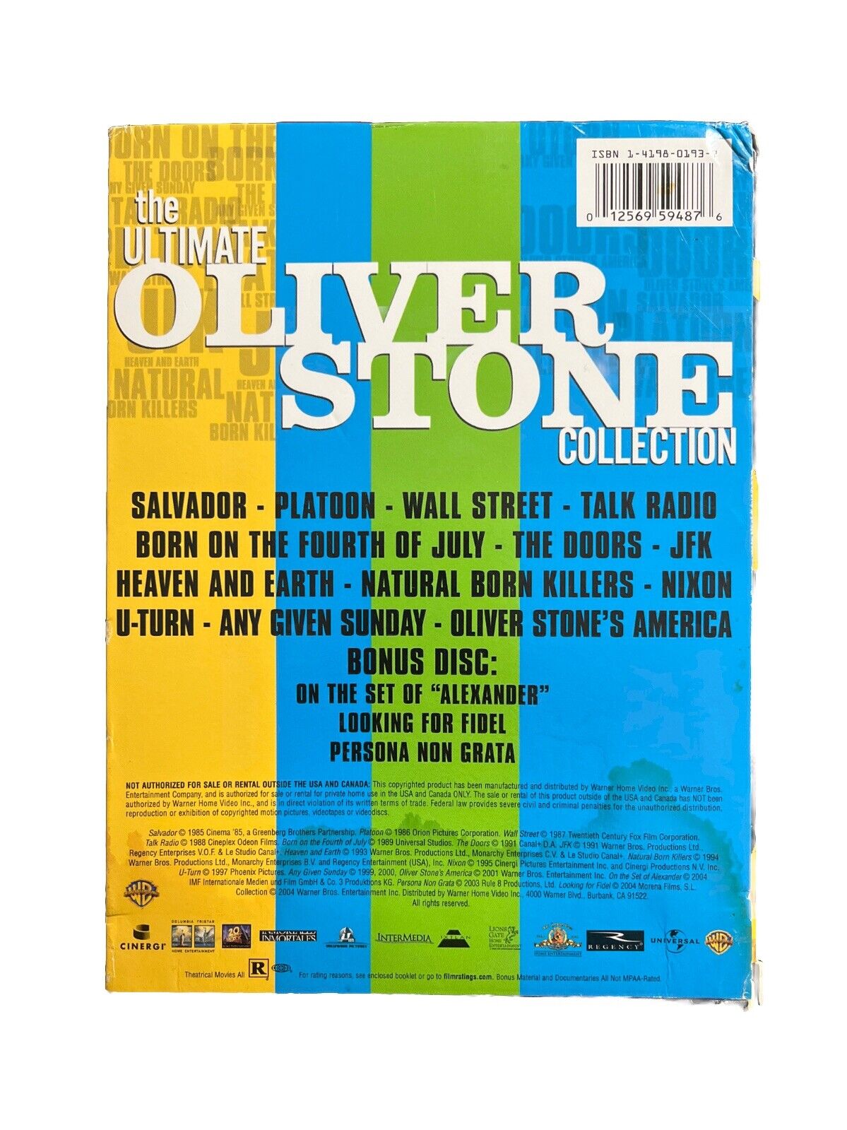Classic The Ultimate Oliver Stone Boxset Collection (DVD, 2004, 14-Disc Set)