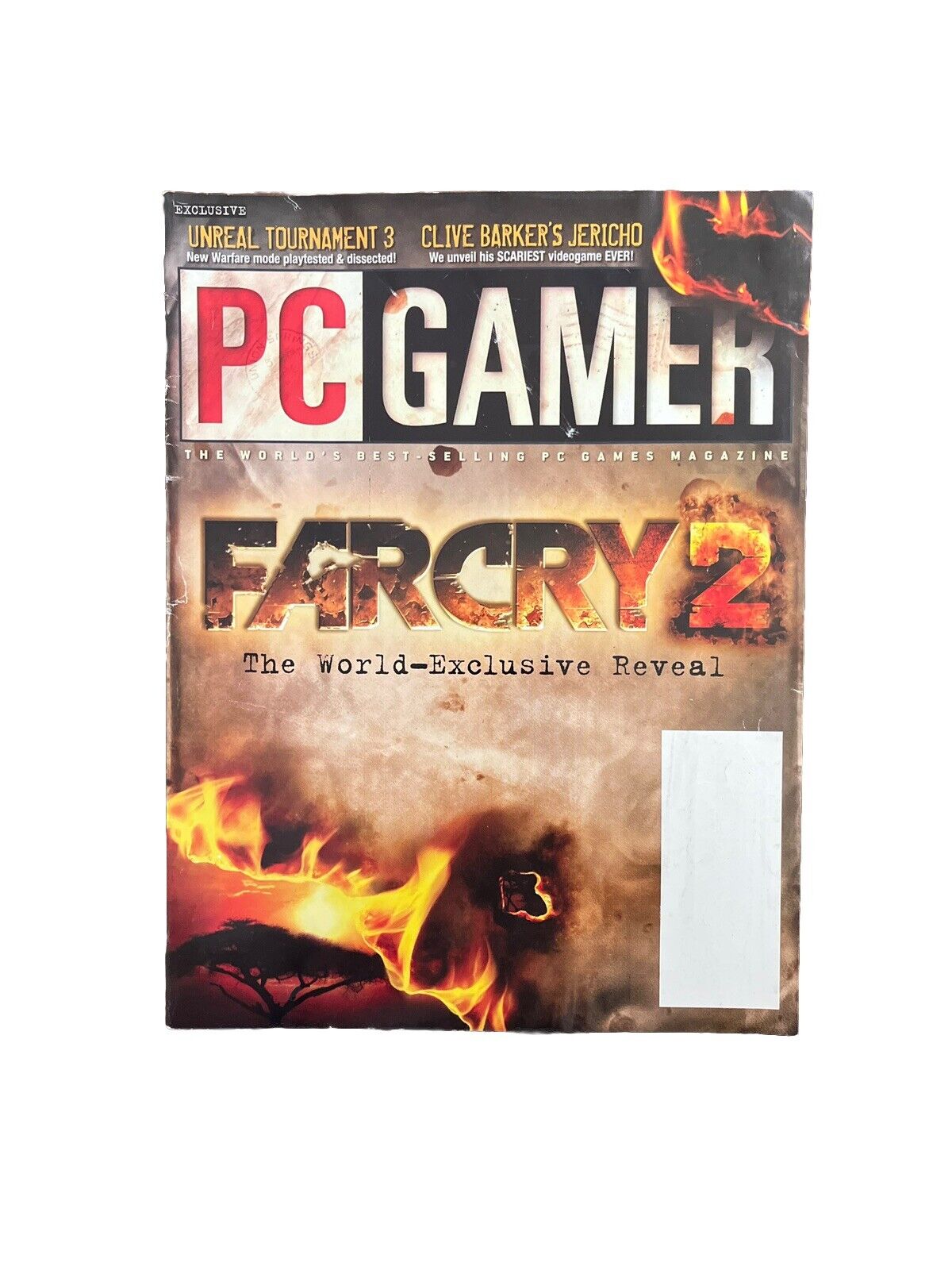 OCTOBER 2007 PC GAMER #166 Antique Computer video game magazine - FARCRY 2