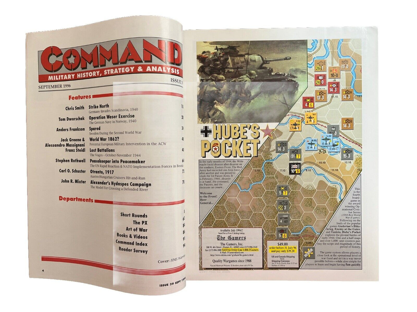 XTR Collectable Command Wargaming Magazine #39 Sept 1996 - World War 1862?