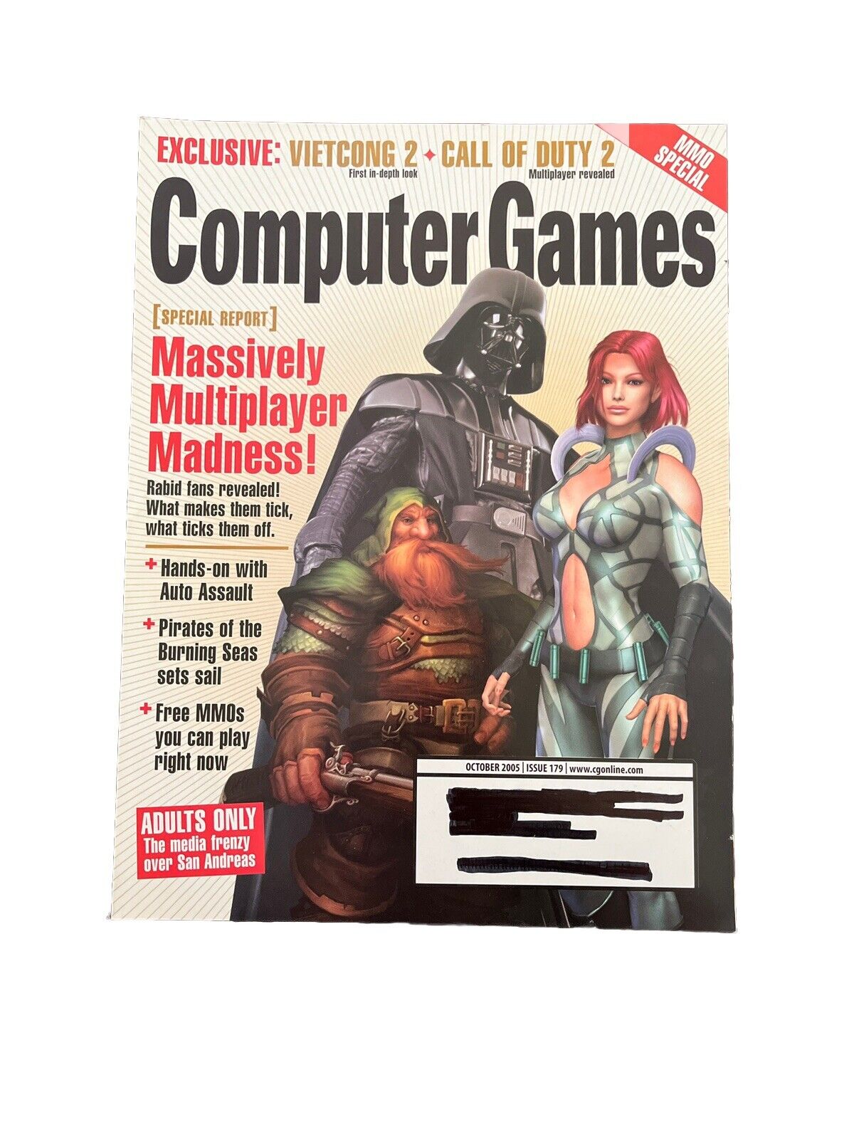 Computer Games PC Game Magazine October 2005 #179 Massively Multiplayer Madness