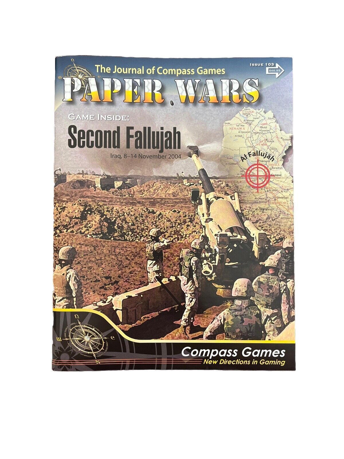 Compass Paper Wars Magazine With Complete Historical Game #103 Second Fallujah