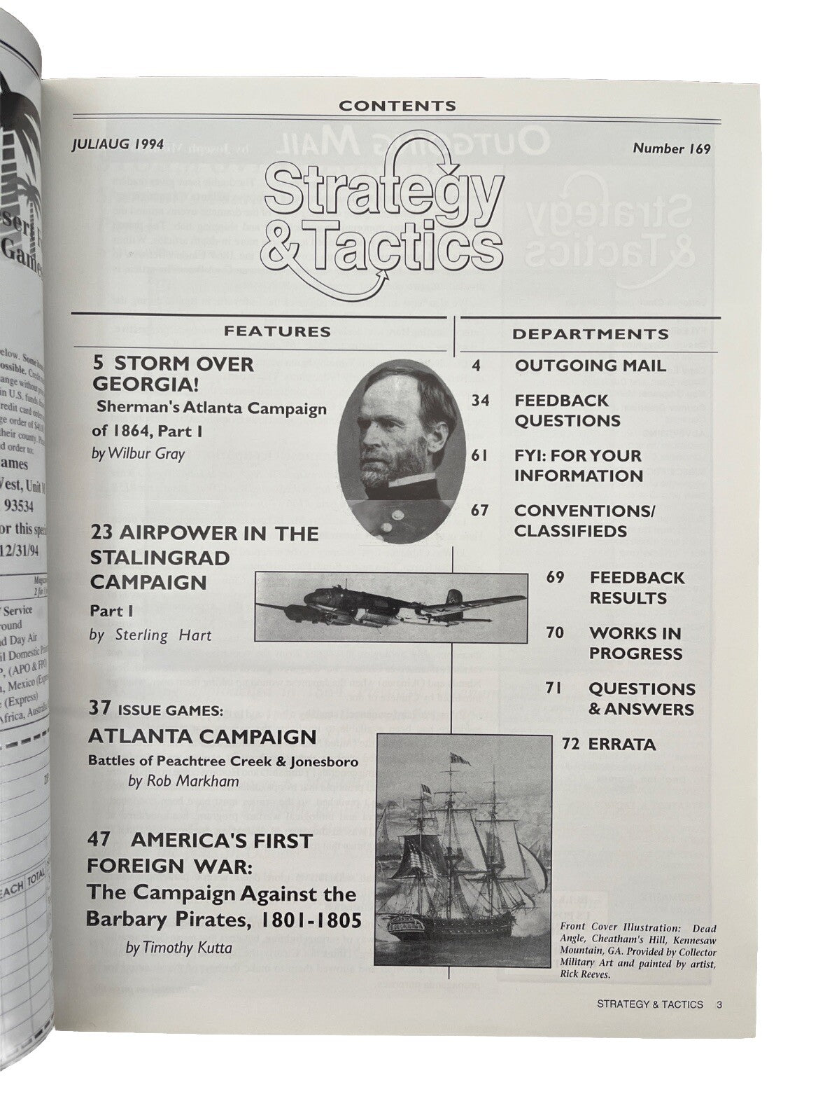 Strategy&Tactics Wargame Magazine #169 The Atlanta Campaign: Peachtree Creek