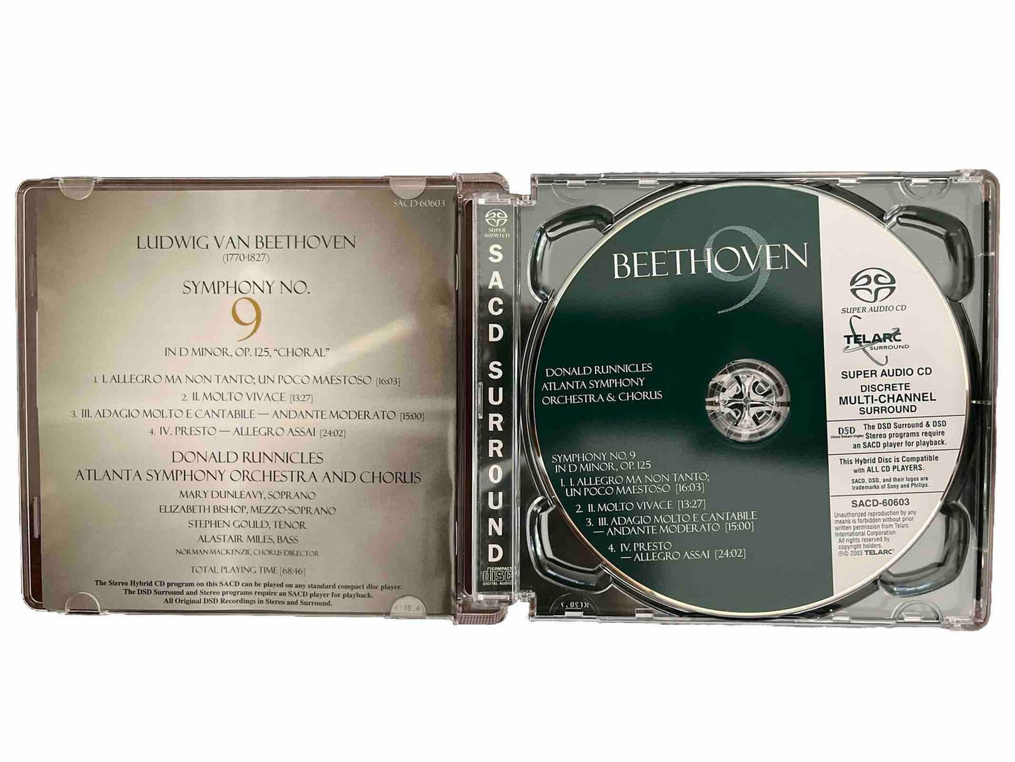 SACD: Beethoven Symphony No. 9 Runnicles - Super Audio CD Multichannel Promo