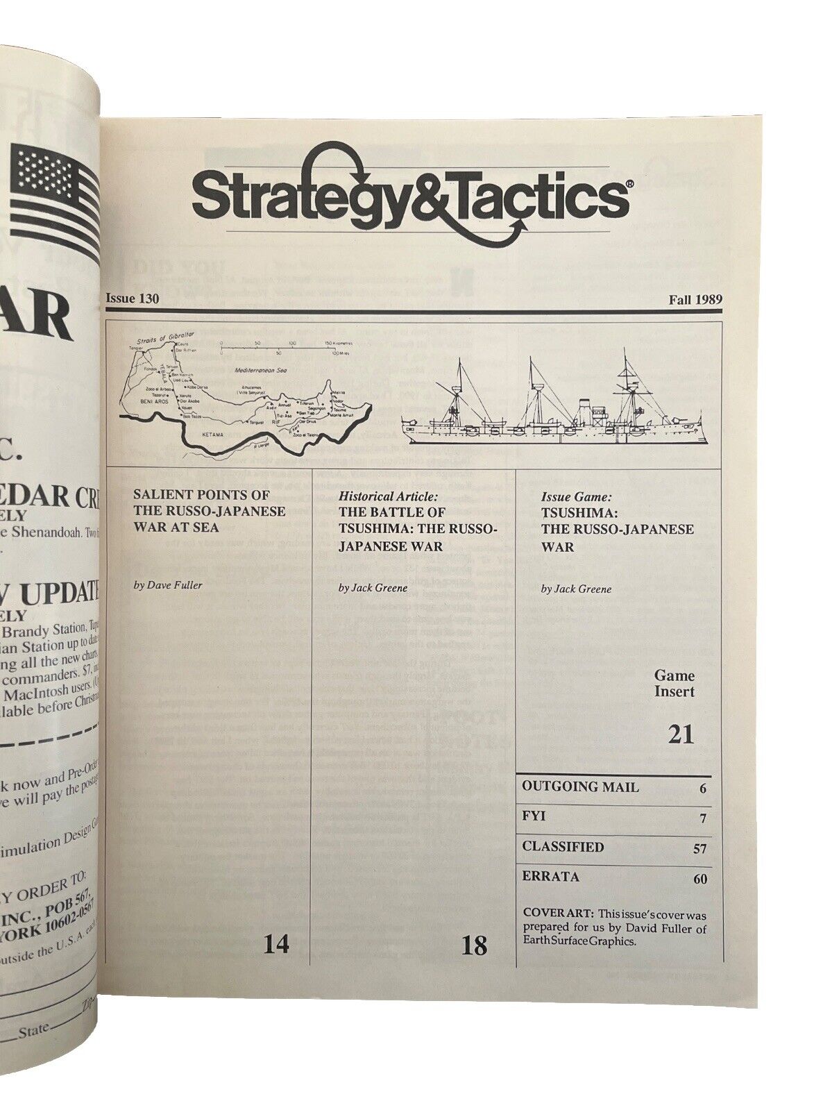 Strategy & Tactics Historical Wargame Magazine #130 The Battle Of Tsushima