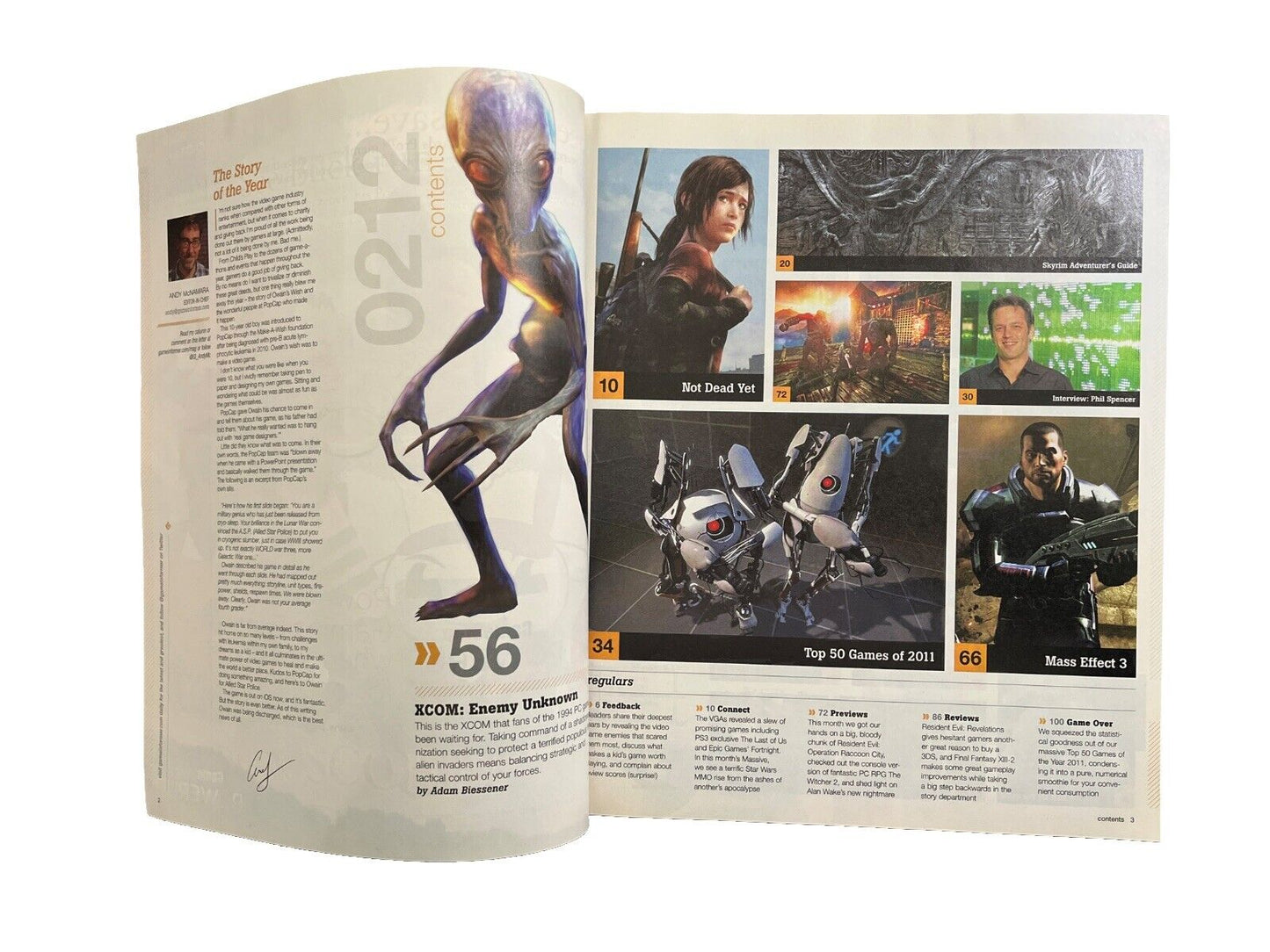 February 2012 Game Informer #226 Video Game Magazine XCOM: Enemy Unknown