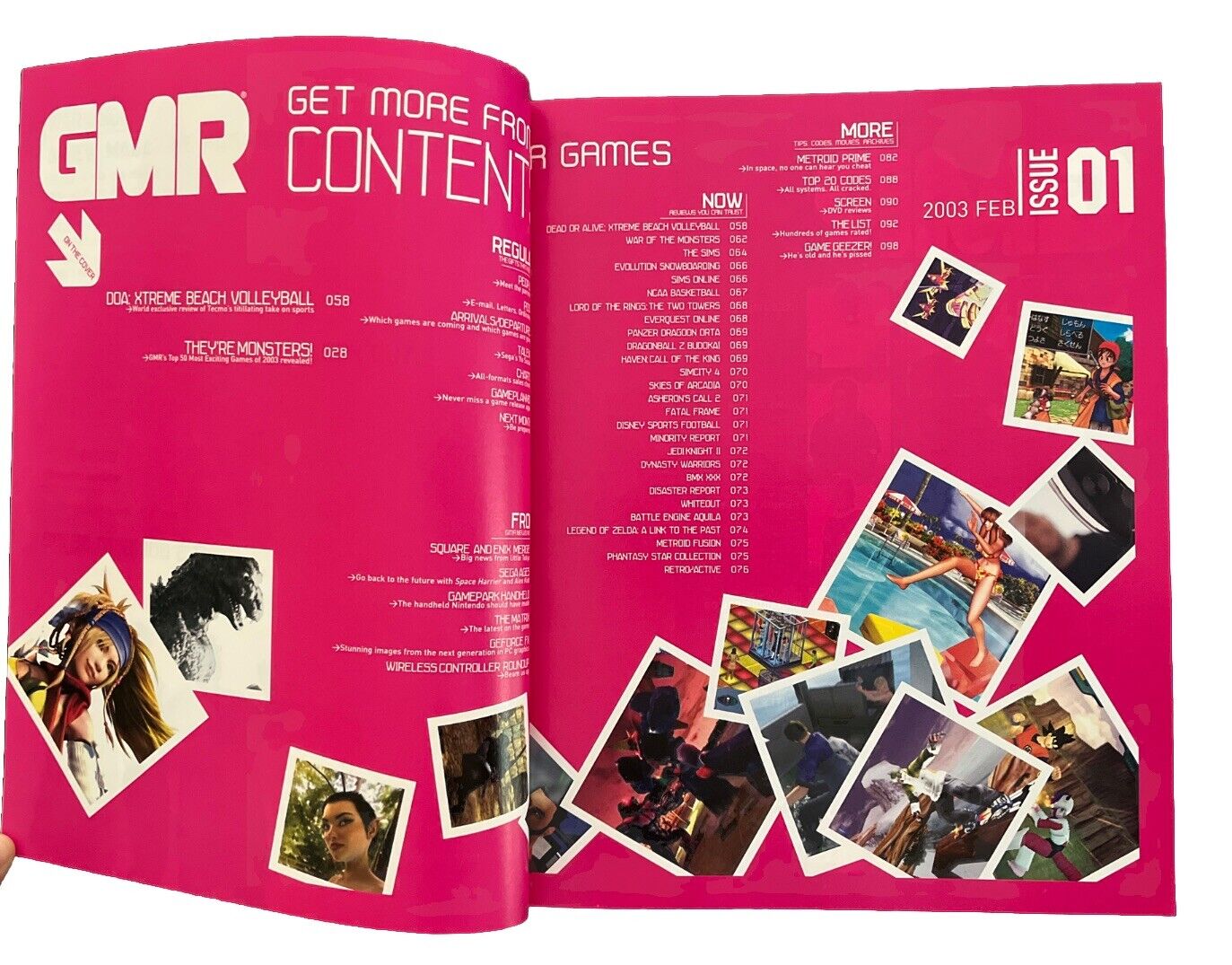 GMR Video Collectable Video Game Magazine February 2003 Issue 01 DOA