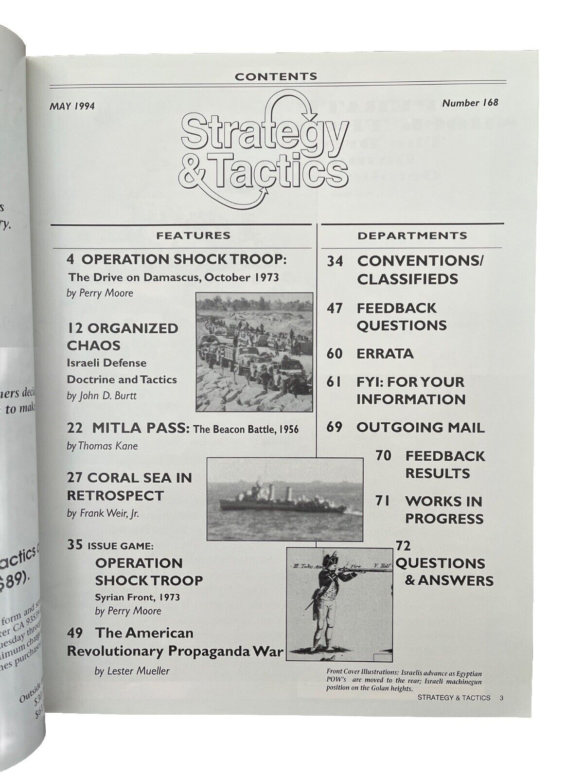 Strategy&Tactics Wargame Magazine #168 Operation Shock Troop: Drive On Damascus