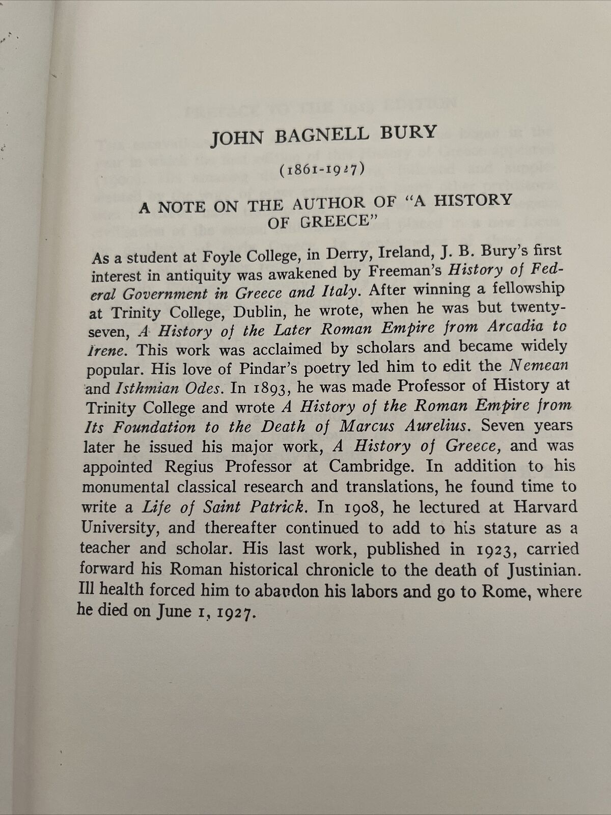 A History of Greece to the Death of Alexander the Great