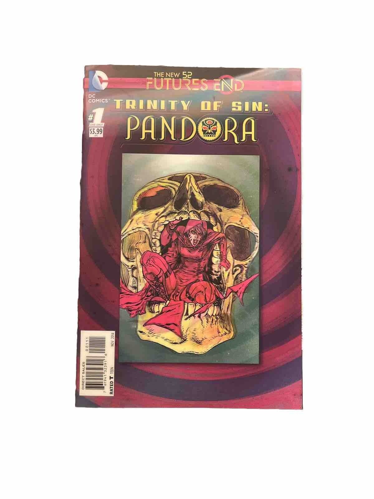 Trinity of Sin Pandora Future's End #1 DC 2014 Lenticular Cover Guillem March