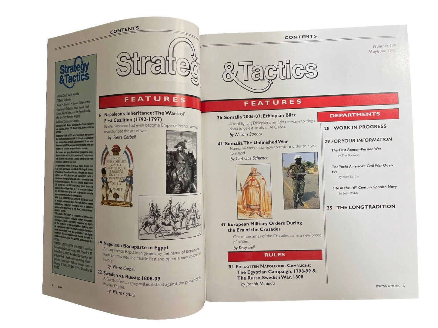 Strategy &Tactics Magazine #249 With Historical War Game - Napoleon in Egypt