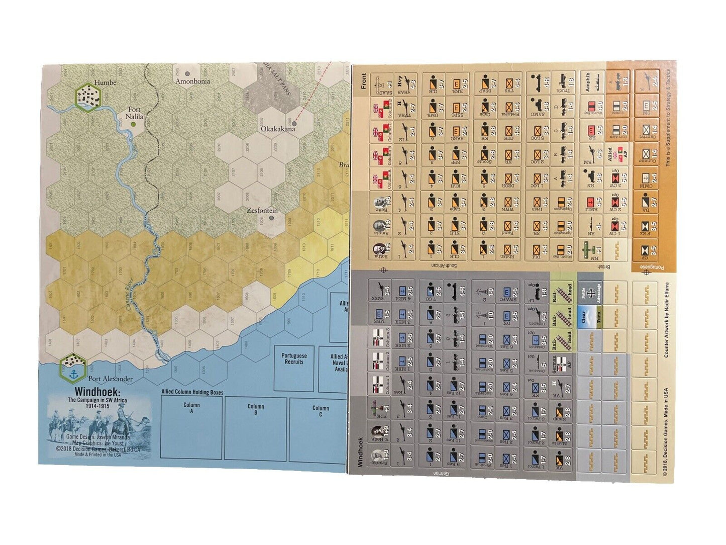 Strategy & Tactics War Game Magazine #313 With Military Board Game - Windhoek