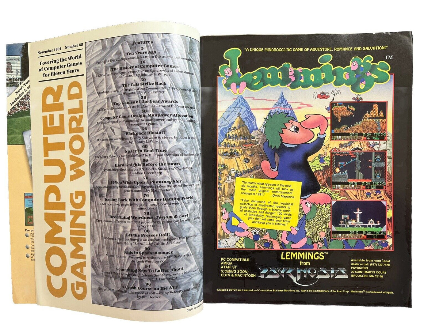 Computer Gaming World PC Game Magazine #88 Nov 1991 Disney’s The Rocketeer